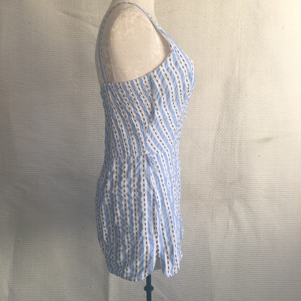 Updated! July 4th gold!! VTG 40s 50s Cotton Romper - Picture 2 of 8